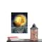 LED Back Lit Flying Santa Claus & Sleigh Christmas Wall Art